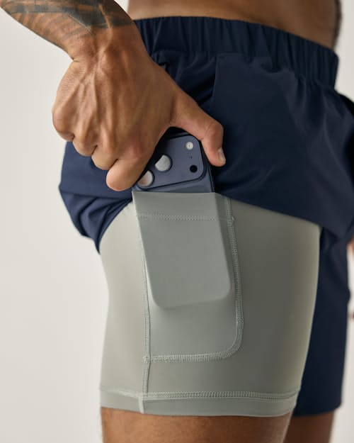 on model image of Sevens Sport Short Lined - 7"