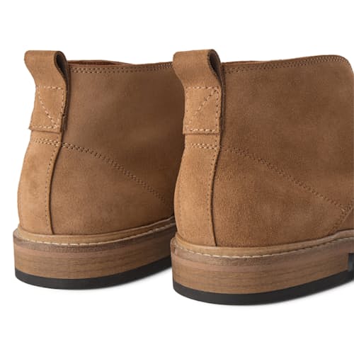 laydown image of Caleb Suede Chukka