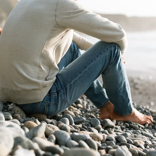 laydown image of Organic Jeans