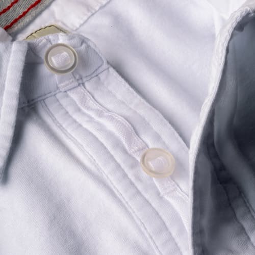 laydown image of Solid Slot Polo