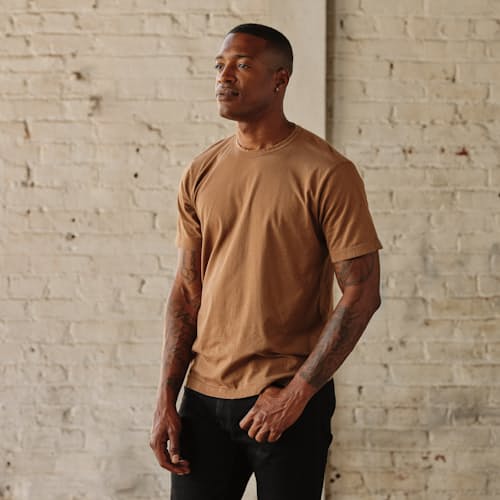 lifestyle image of Supima Crew T-Shirt
