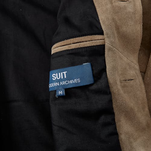 laydown image of The Falcon Suede Jacket