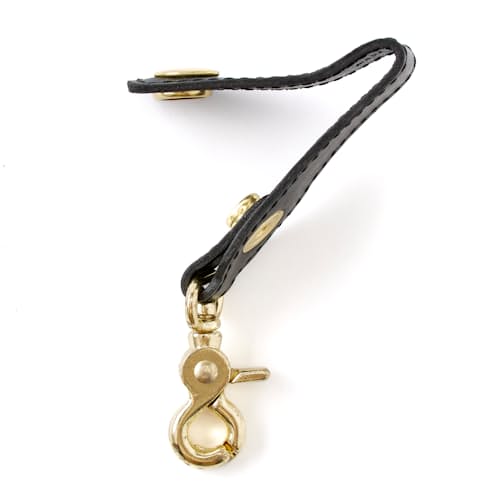 laydown image of Leather Loop Key Chain