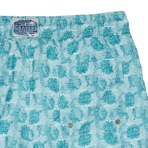 laydown image of Blue Surf Trunk