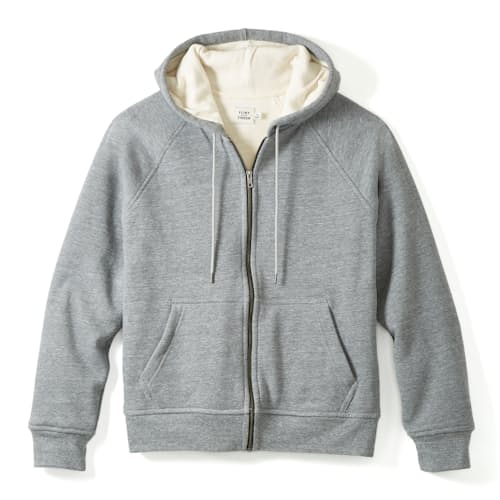 laydown image of 10-Year Waffle-Lined Hoodie