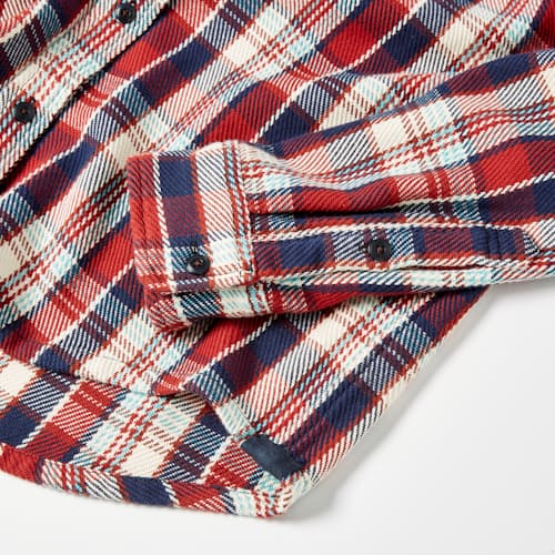 laydown image of Flannel Blanket Shirt - Exclusive