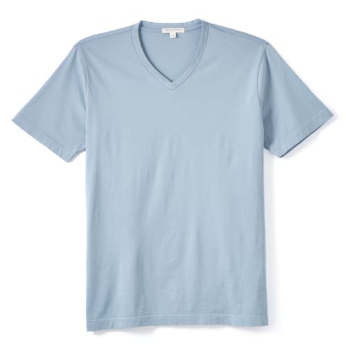 laydown image of Supima V-Neck T-Shirt