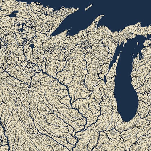 laydown image of Hydrological Map
