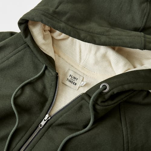 lifestyle image of 10-Year Waffle-Lined Hoodie