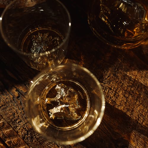 lifestyle image of American Mountains - Set of 4 Whiskey Glasses