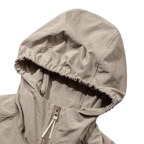 laydown image of Hooded Windbreaker Jacket