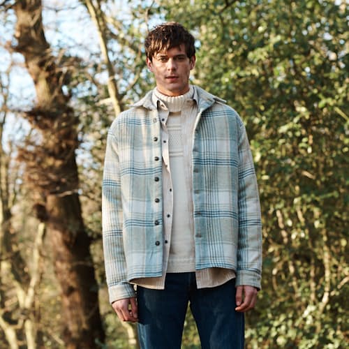 laydown image of Wool Blanket Shirt