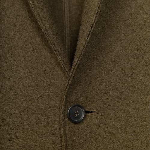 laydown image of Boiled Wool Sportcoat
