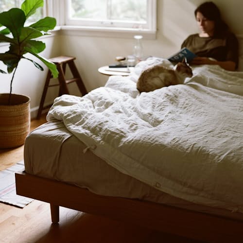 laydown image of Mysa Bed - Queen