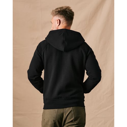 on model image of 10-Year Full Zip Hoodie