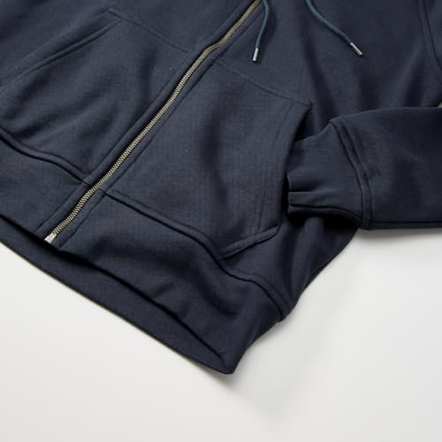 laydown detail image of 10-Year Full Zip Hoodie