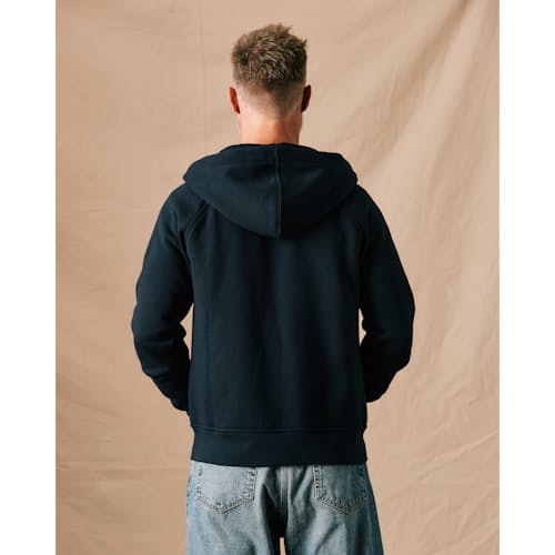 on model image of 10-Year Full Zip Hoodie