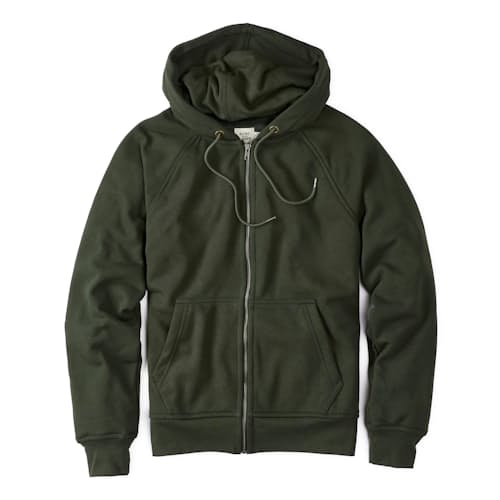 laydown image of 10-Year Full Zip Hoodie