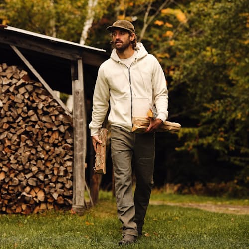 lifestyle image of 10-Year Full Zip Hoodie