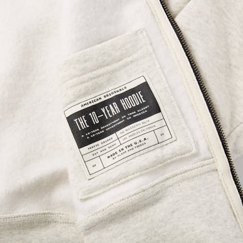 lifestyle image of 10-Year Full Zip Hoodie