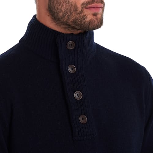 laydown image of Essential Patch Half Zip Sweater