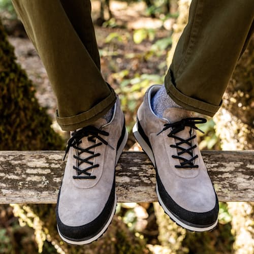 laydown image of Explorer Suede