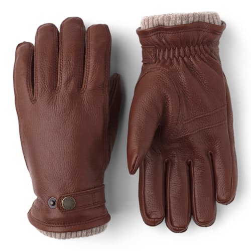 laydown image of Utsjo Glove - Elk/Fleece