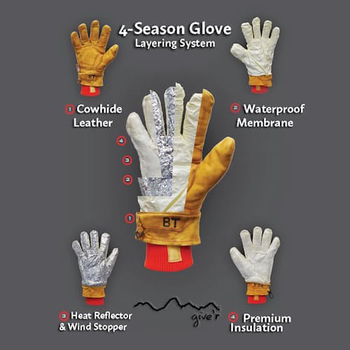 lifestyle image of 4 Season Glove w/ Wax Coating