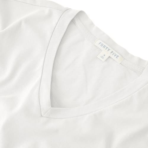 lifestyle image of Supima V-Neck T-Shirt