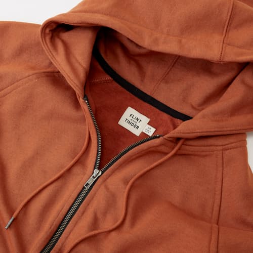laydown image of 10-Year Full Zip Hoodie