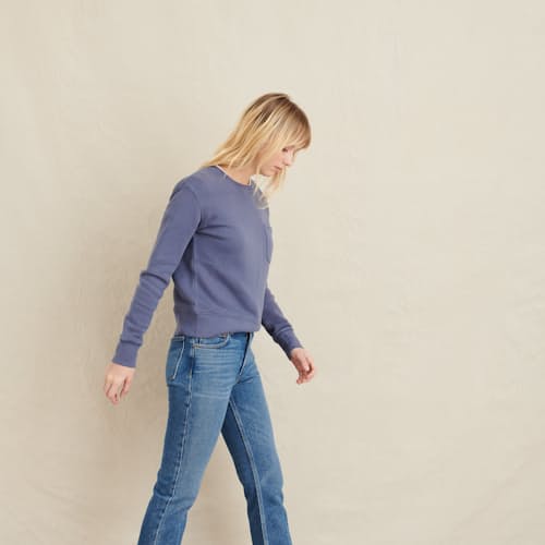 laydown image of Women's Crewneck Sweatshirt