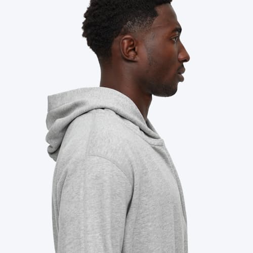 laydown image of Midweight Terry Hooded Robe