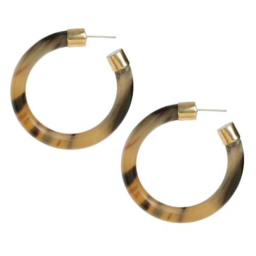 laydown image of Capped Horn Hoops