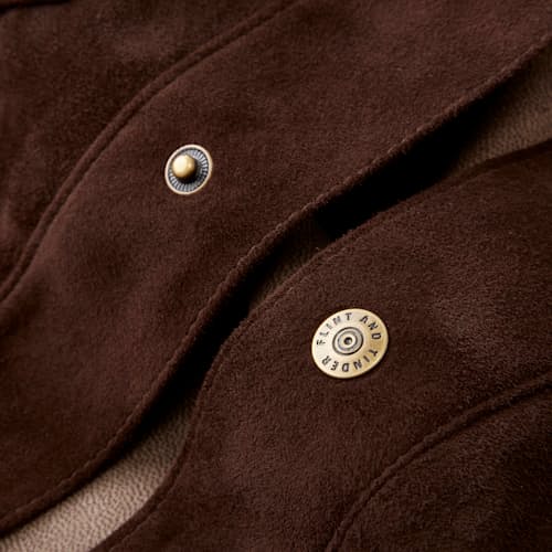 laydown image of Golden Bear Suede Shirt