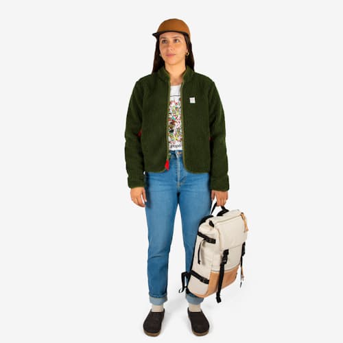 laydown image of Women's Sherpa Jacket