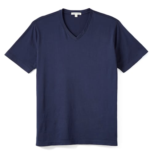 laydown image of Supima V-Neck T-Shirt