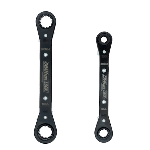 laydown image of 2 Piece Ratcheting Wrench Set