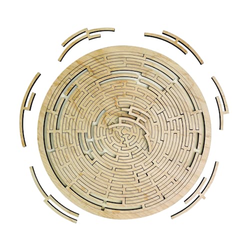 laydown image of Mind Bending Circle Puzzle