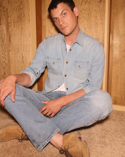 lifestyle image of Shoals Denim Shirt
