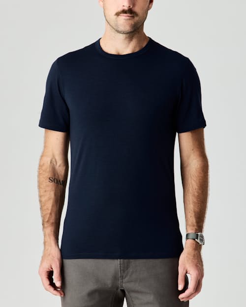 lifestyle image of 72-Hour Merino T-Shirt - Slim Fit