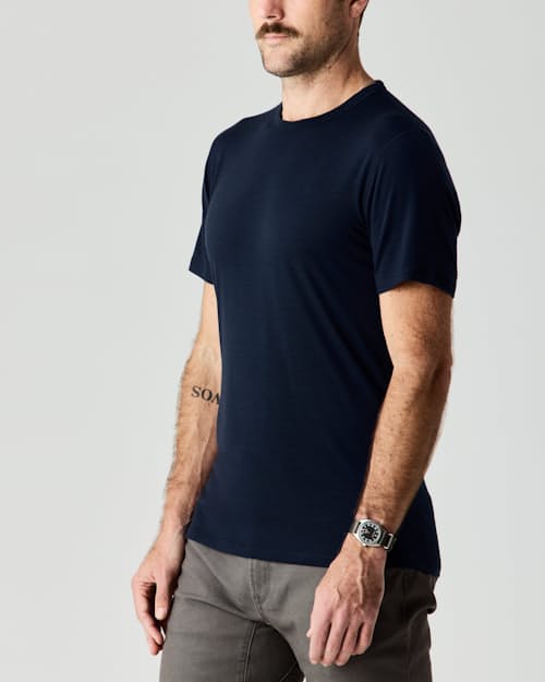 lifestyle image of 72-Hour Merino T-Shirt - Slim Fit