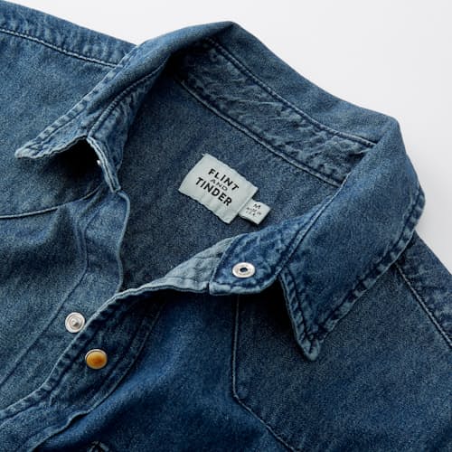 laydown detail image of Bone Button Western Shirt