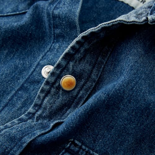 laydown detail image of Bone Button Western Shirt
