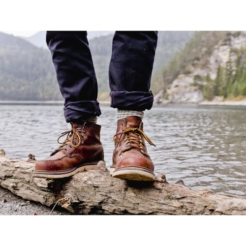 laydown image of 6" Classic Moc Boot
