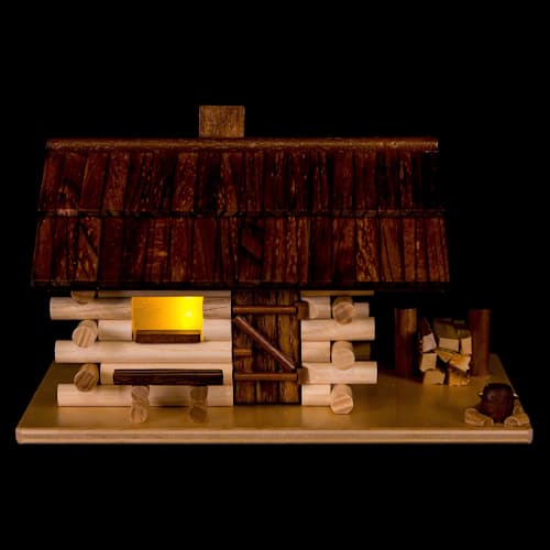 laydown image of The Cozy Cabin Incense Holder