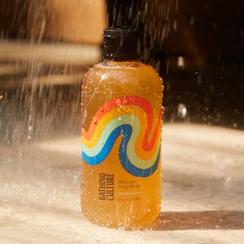 laydown image of Mind and Body Biodegradable Wash