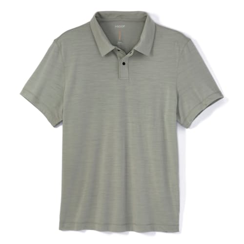 laydown image of 72-Hour Merino Two-Button Polo Shirt