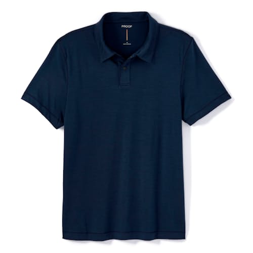 laydown image of 72-Hour Merino Two-Button Polo Shirt