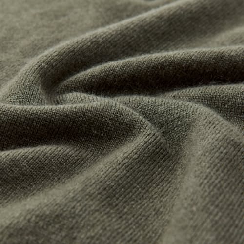 laydown detail image of Classic Cashmere Quarter Zip Sweater
