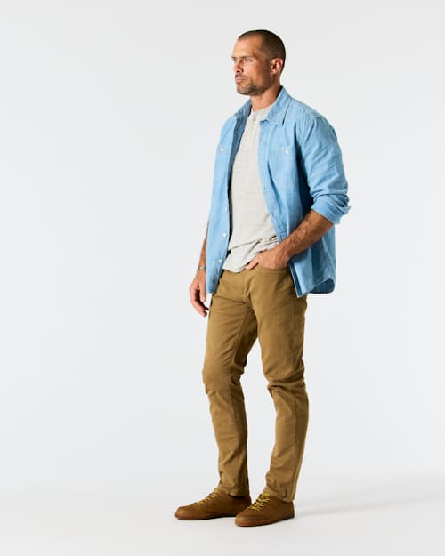 on model image of 365 Pant - HB Athletic Tapered